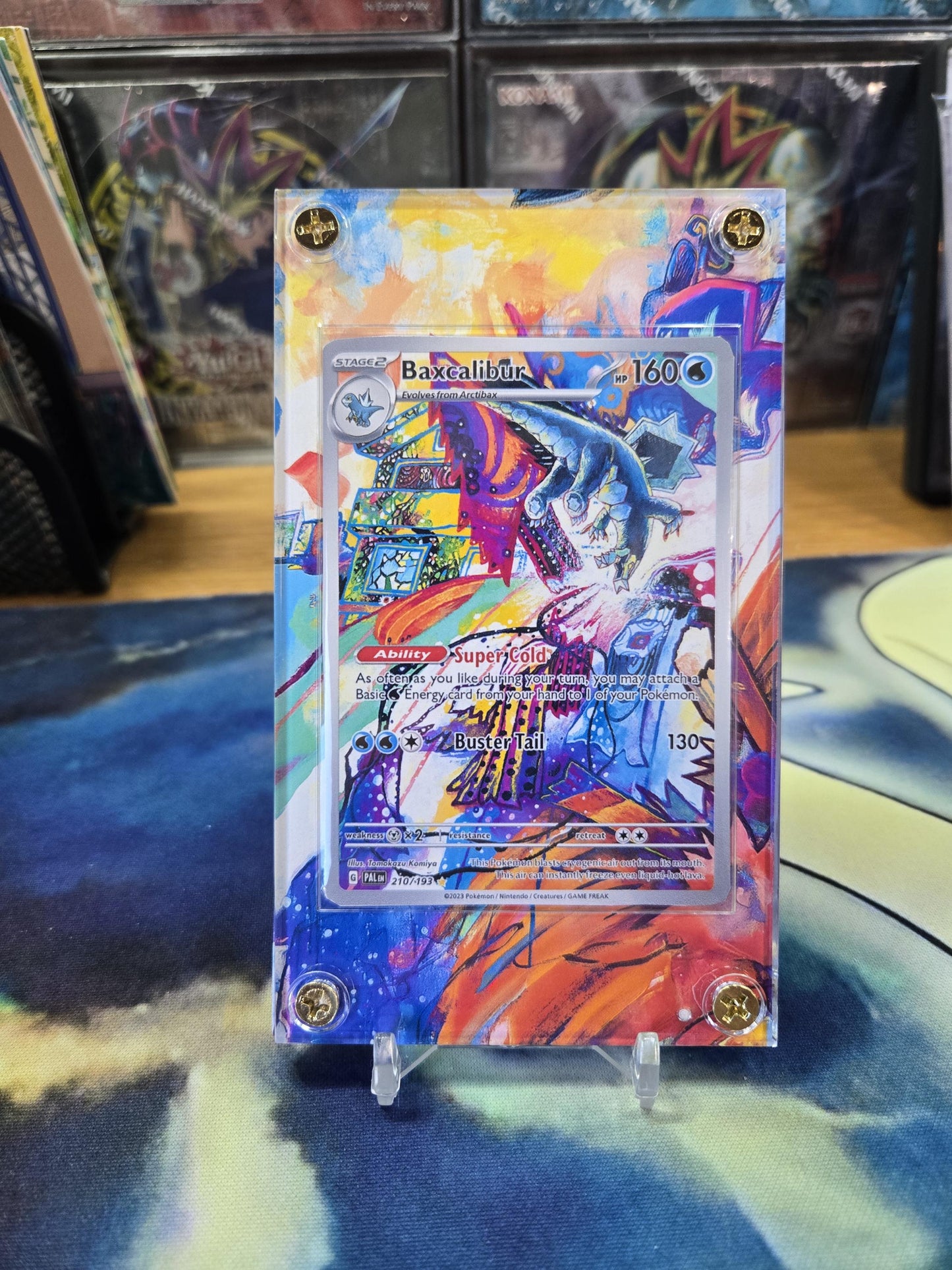 Baxcalibur 210/193 Paldea Evolved Custom Display Pokemon Case