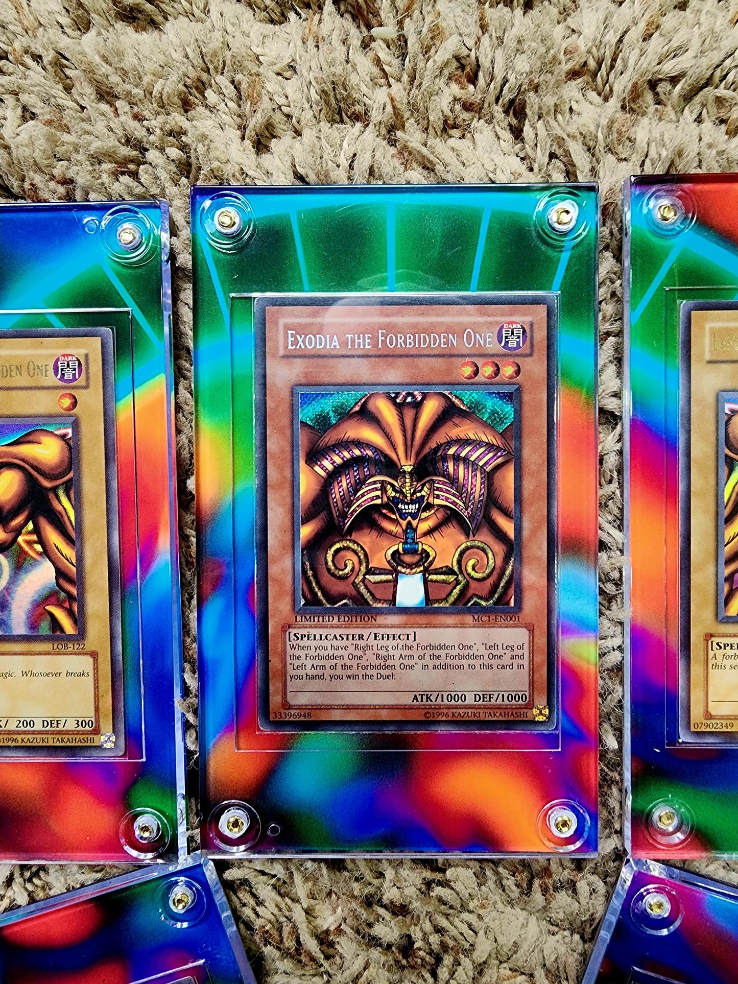 X5 Yugioh Spellbinding Circle Exodia Custom Cases