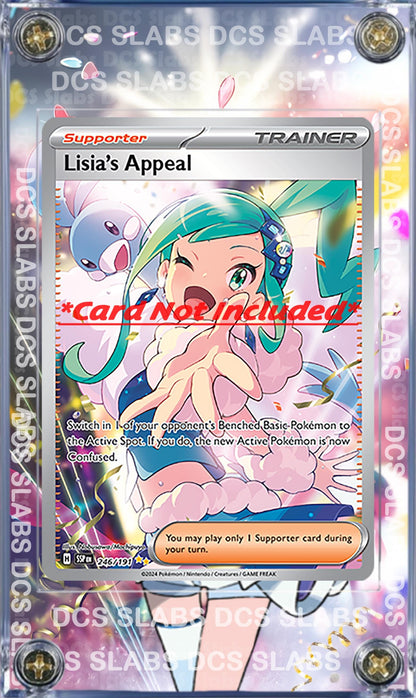 Pokemon Lisia's Appeal 246/191 SIR Custom Display Case from Surging Sparks