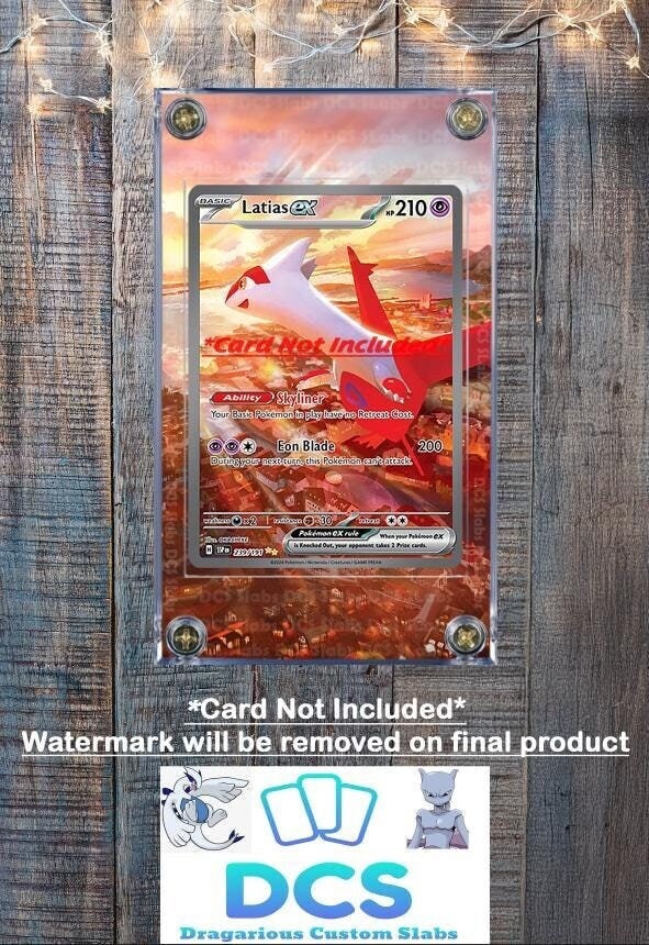 Pokemon Latias EX 239/191 SIR Custom Display Case from Surging Sparks