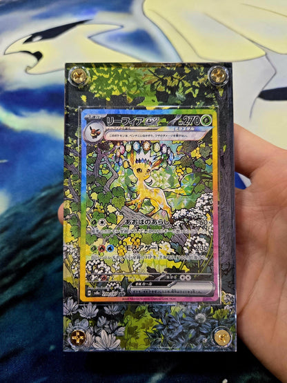Pokemon Leafeon EX SAR 200/187 sv8a Terastal Festival Pristmatic Evolutions Custom Case
