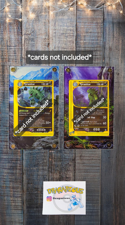 X2 Pokemon Tyranitar 66/165 29/165 Expedition Aquapolis Custom Case