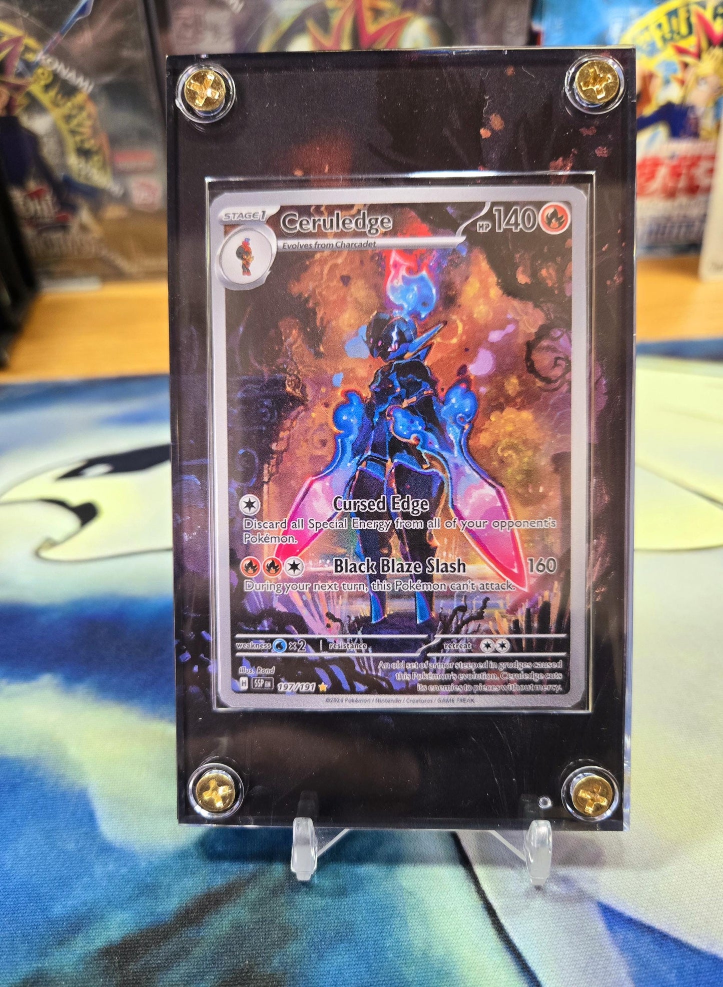 Pokemon Ceruledge 197/191 Surging Sparks Custom Display Case Slab