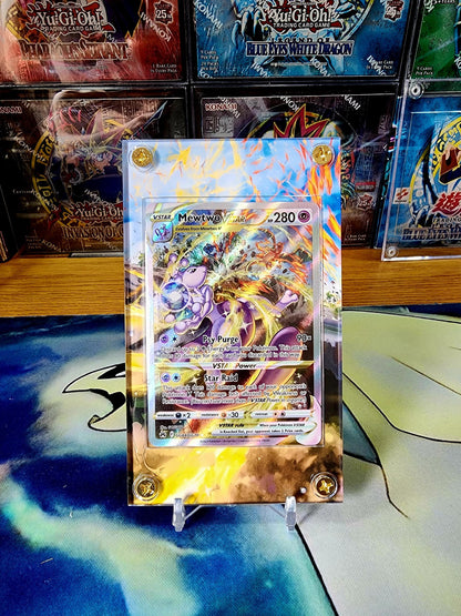 Pokemon Mewtwo Vstar GG40 Crown Zenith Custom Display Case Slab