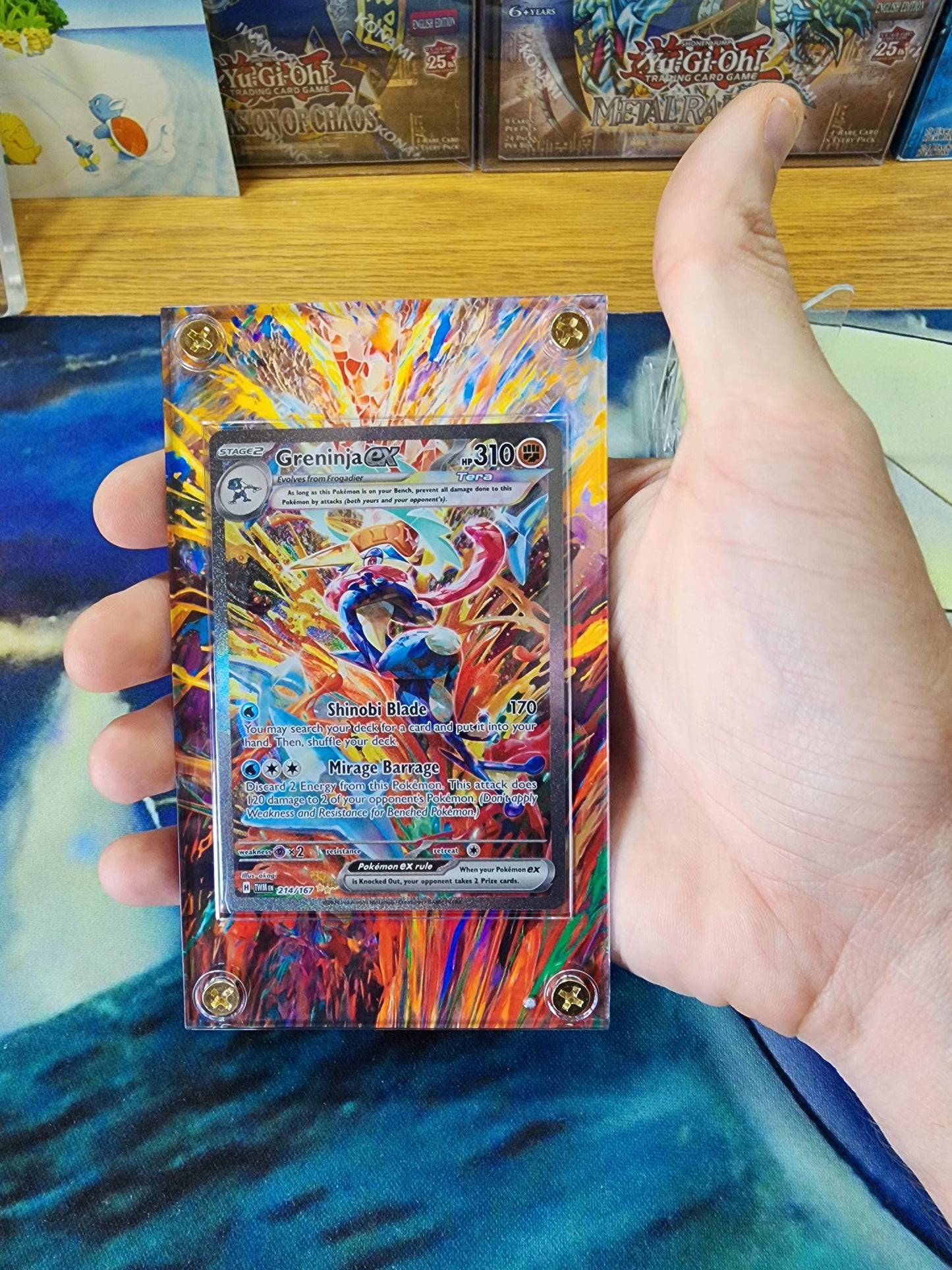 Pokemon Greninja EX SIR Twilight Masquerade 214/167 Custom Case Slab