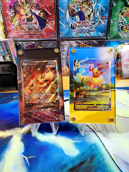 Pokemon Flareon Vmax & V Alt Art SWSH180 SWSH179 Promo Display Cases