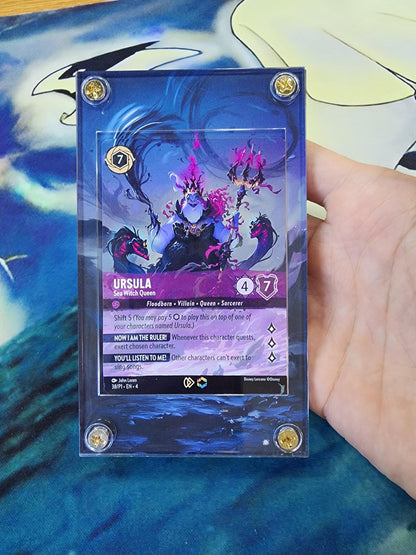 Disney Lorcana Ursula Sea Witch Queen 38/P1 Prize Promo Chapter 4 Enchanted Custom Case