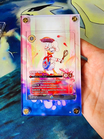 Disney Lorcana Shimmering Skies Donald Duck Pie Slinger 214/204 Enchanted Chapter 5 Custom Case