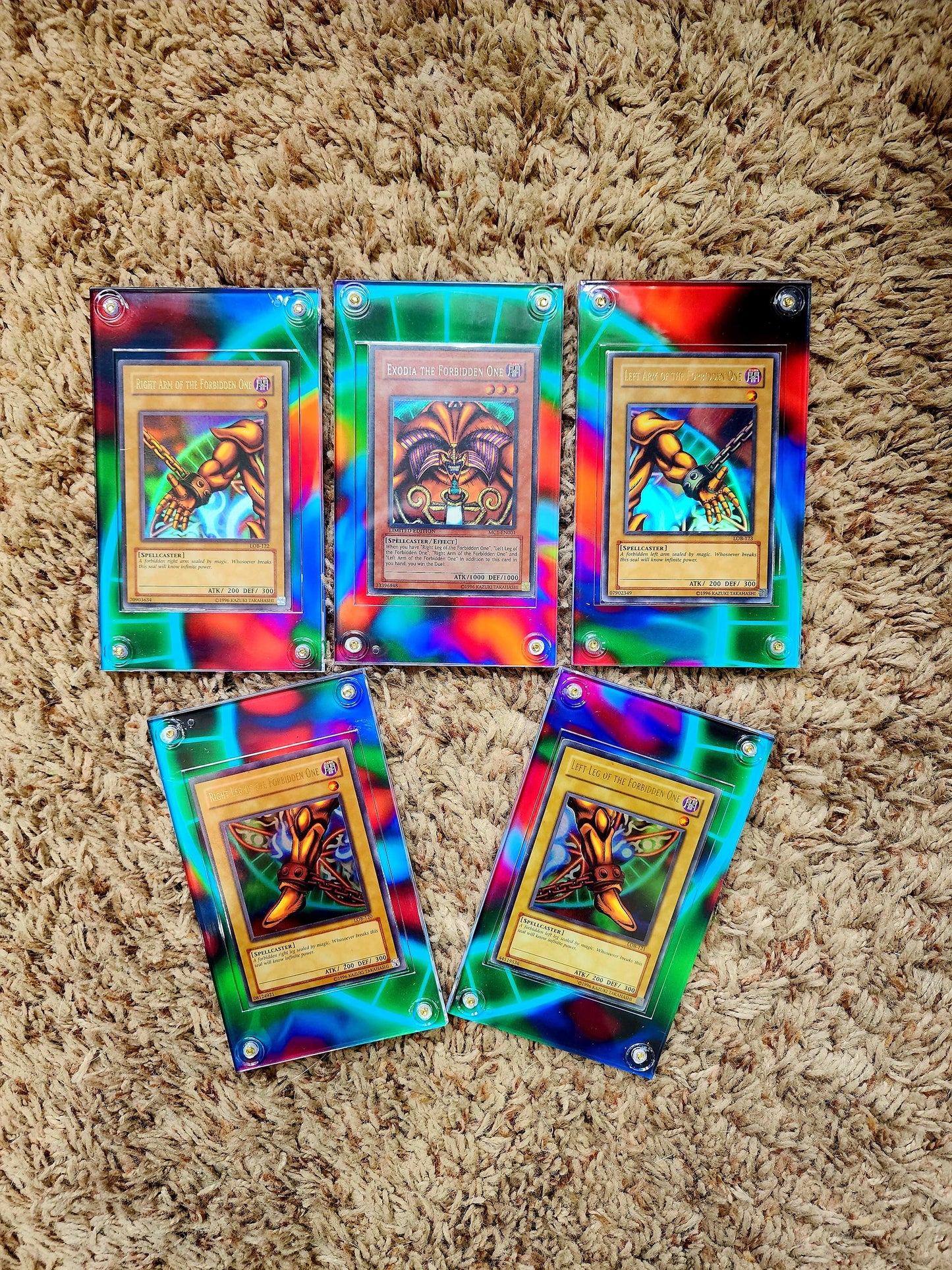 X5 Yugioh Spellbinding Circle Exodia Custom Cases