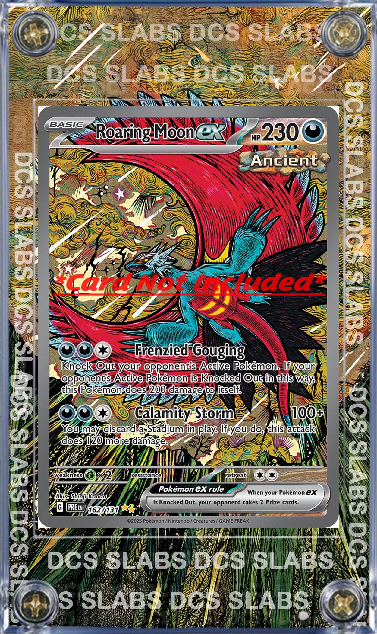 Pokemon Roaring Moon EX SIR 162/131 Prismatic Evolutions Custom Case