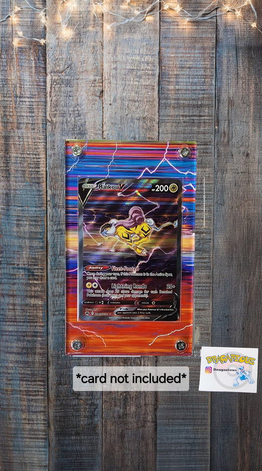 Pokemon Raikou V GG41 Crown Zenith Custom Display Case Slab