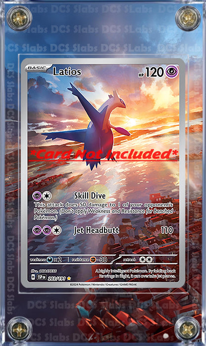 x2 Pokemon Latias EX 239/191 & Latios 203 Custom Display Case from Surging Sparks