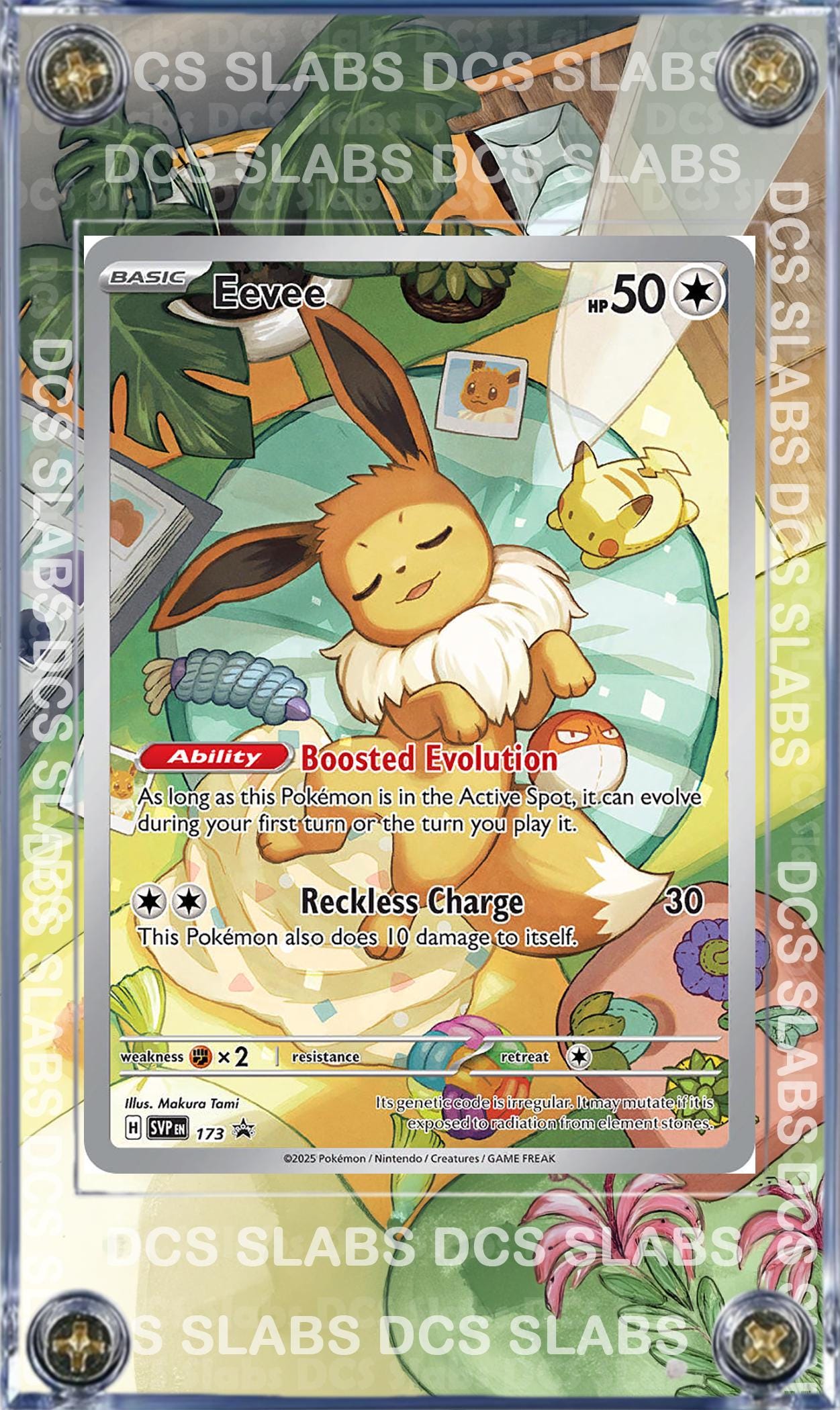 Pokemon Eevee Promo 173 Prismatic Evolutions ETB Custom Case