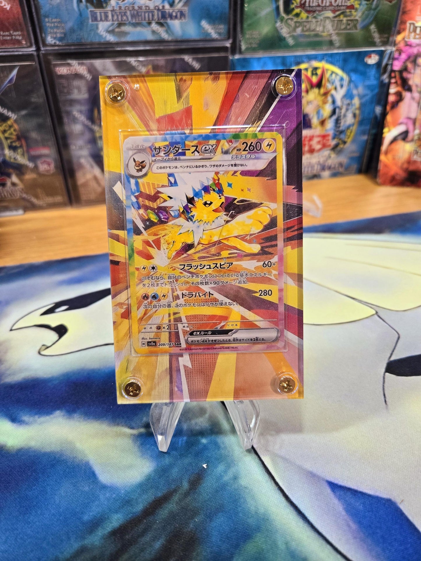 x3 Pokemon Card Jolteon, Vaporeon, Flareon EX SAR 209 202 205/187 sv8a Terastal Festival Pristmatic Evolutions Custom Cases