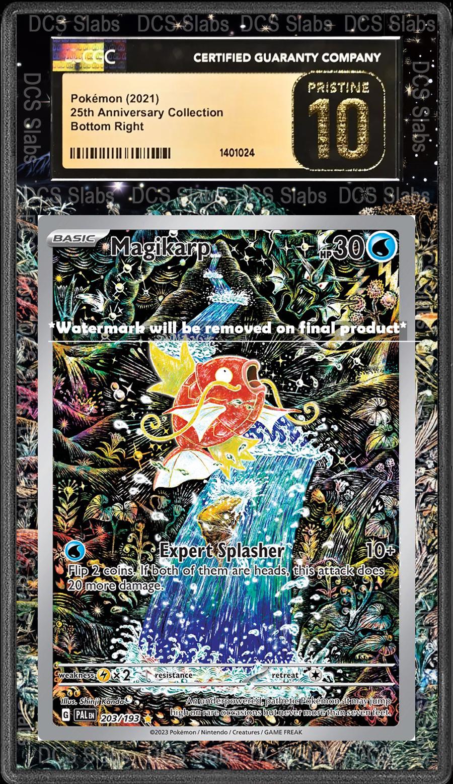 Magikarp IR 203/193 CGC BGS Display Extend Art for Graded Pokemon Slab from Paldea Evolved