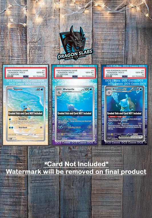 x3 Squirtle Wartortle Blastoise EX 170,171,200 PSA bgs CGC tag Extended Artwork Pokemon 151