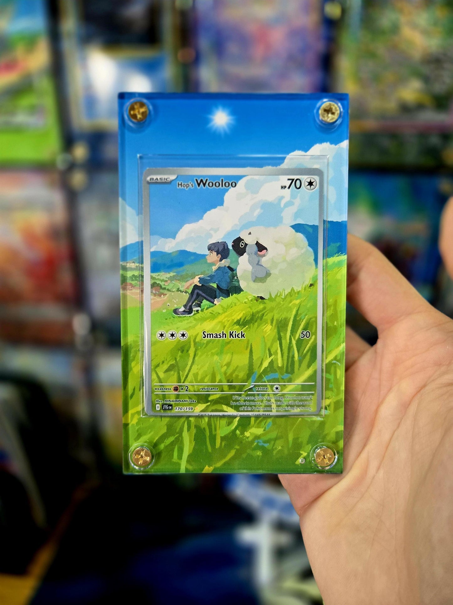 Pokemon Hop's Wooloo 170/159 Journey Together Extended Art Custom Case