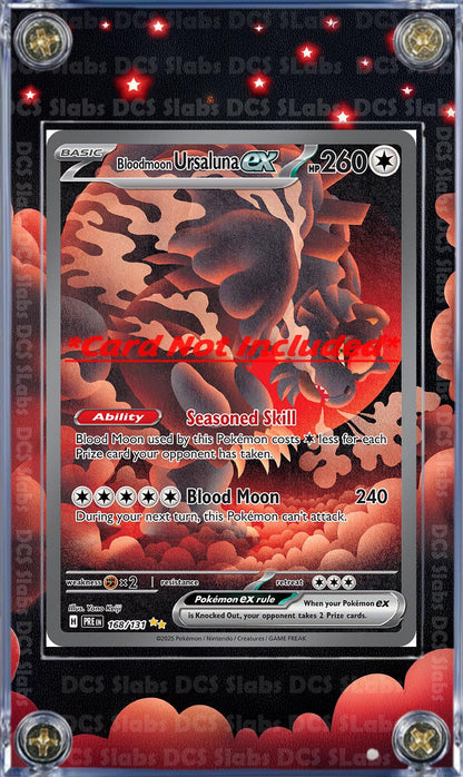 Pokemon Bloodmoon Ursaluna EX SIR 1568/131 Prismatic Evolutions Custom Case