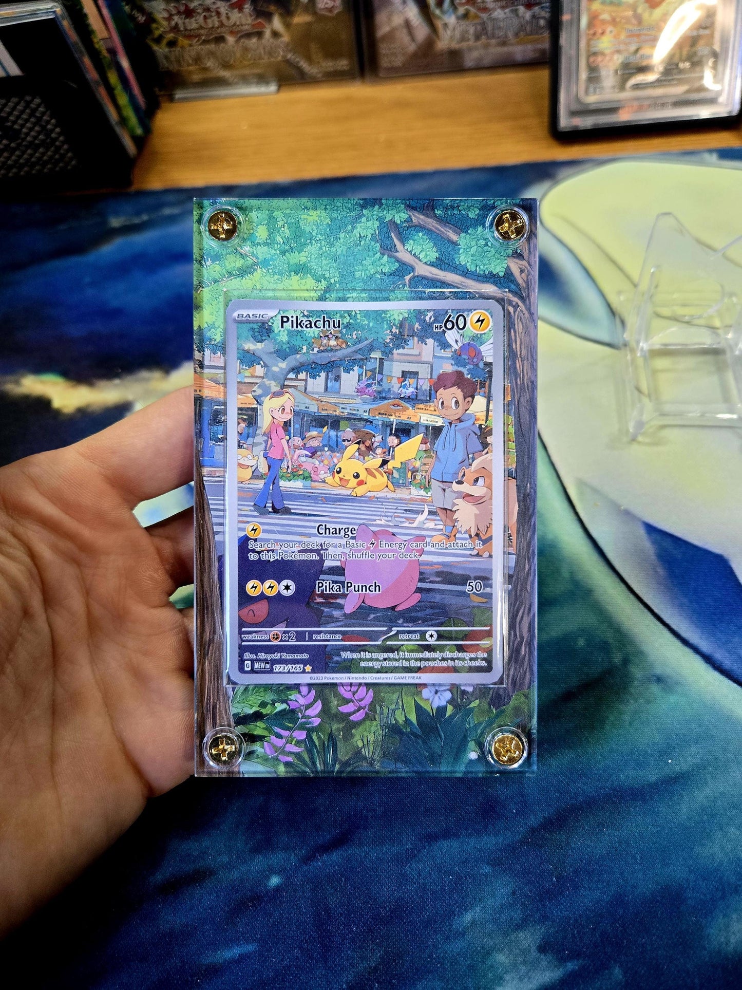 Pokemon 151 Pikachu 173/165 Custom Display Case from Pokemon 151