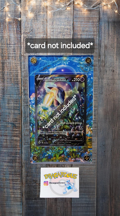 Pokemon Galarian Galarian Rapidash V Chilling Reign 168/198 Custom Display Case Slab