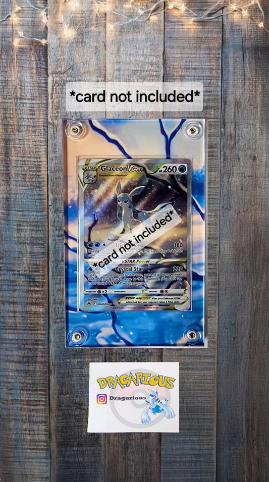 Pokemon Glaceon Vstar GG40 Crown Zenith Custom Display Case Slab