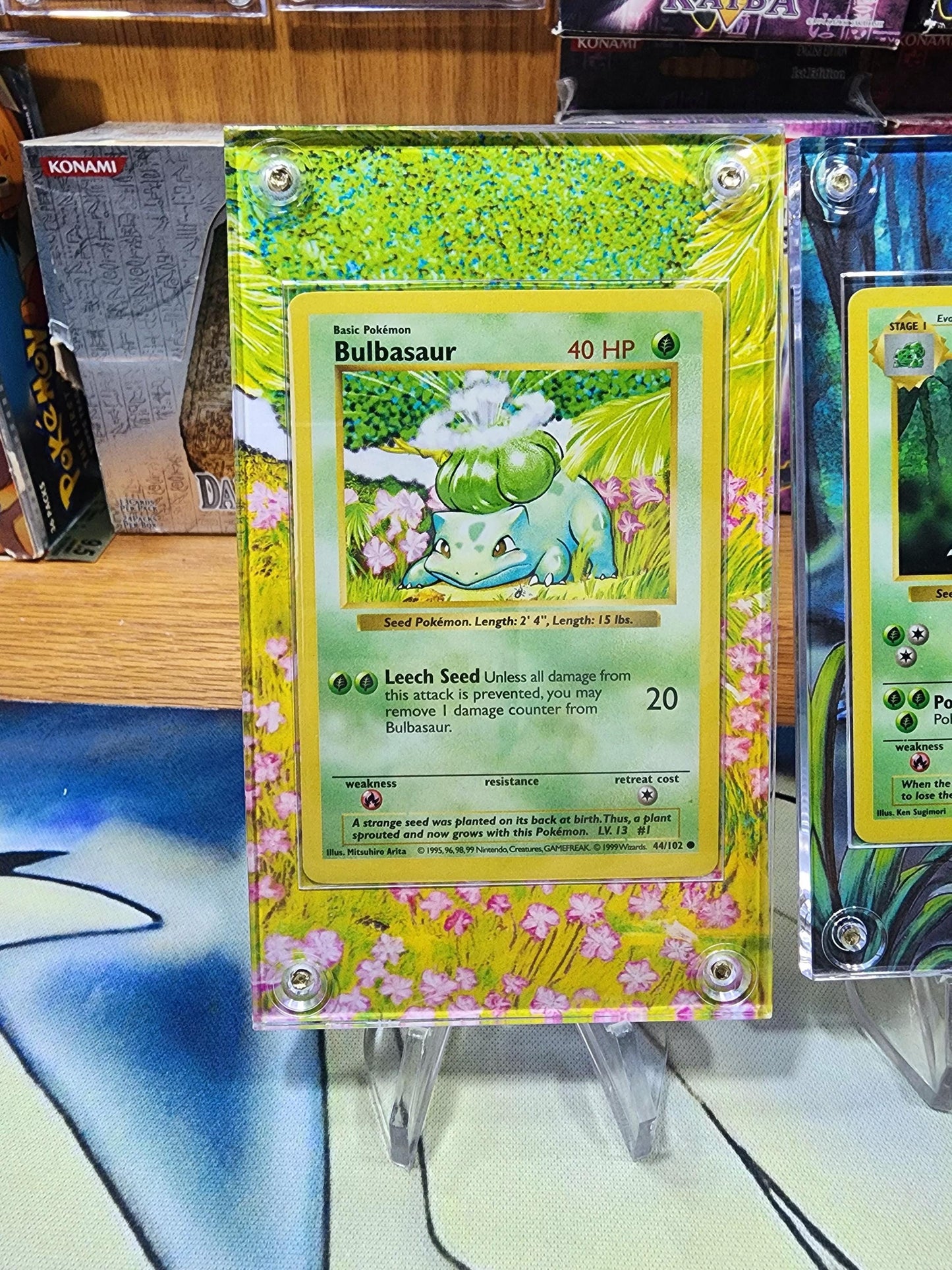 X9 Pokemon Original Charizard, Blastoise, Venusaur Base Set Evolutions Custom Display Case Slabs