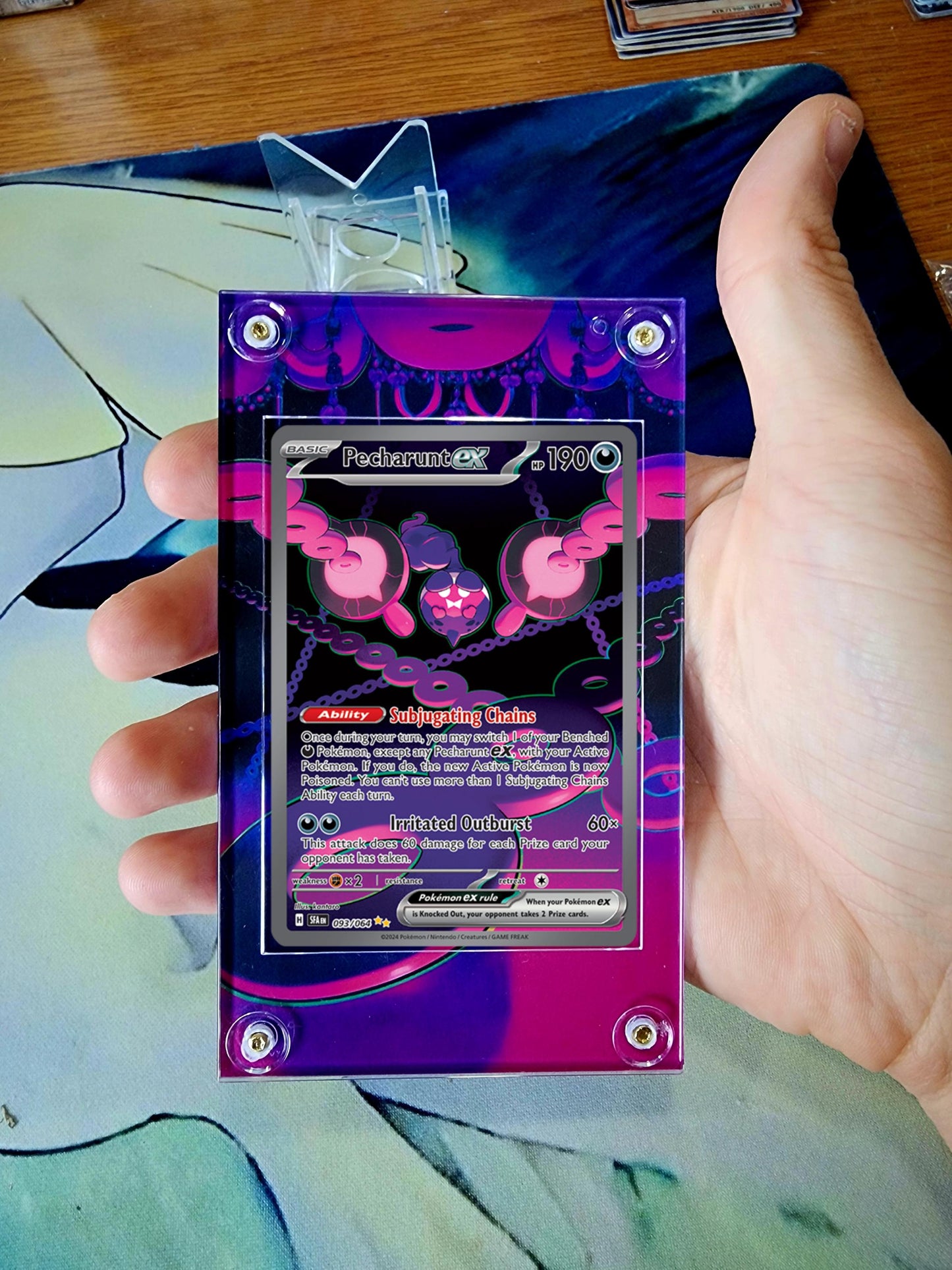 Pokemon Pecharunt EX 093/064 Shrouded Fable Custom Case Slab