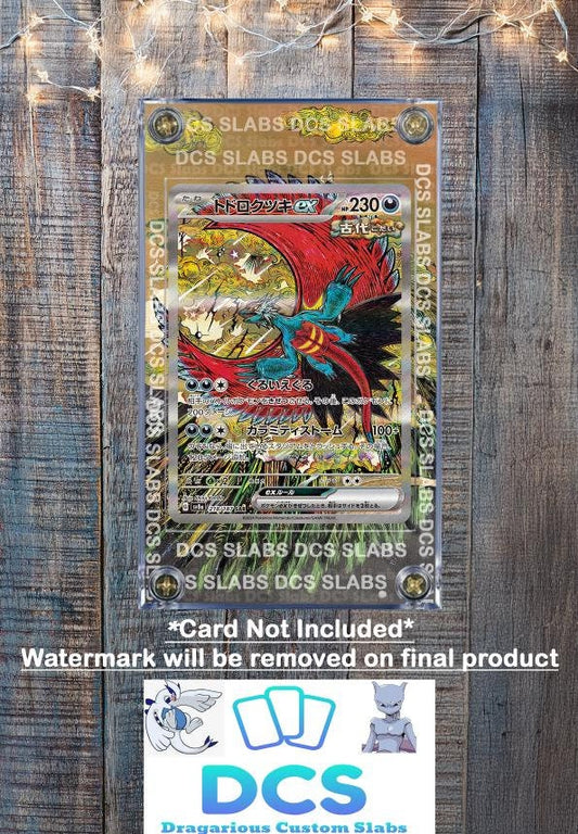 Pokemon Card Roaring Moon ex SAR 218/187 sv8a Terastal Festival Pristmatic Evolutions Custom Case