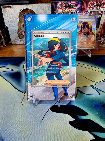 Pokemon Carmine 217 & 204 SIR Twilight Masquerade Custom Cases Bundle