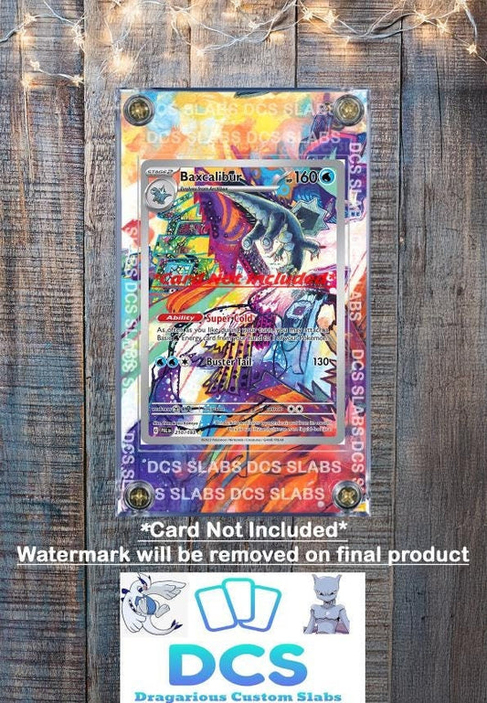 Baxcalibur 210/193 Paldea Evolved Custom Display Pokemon Case