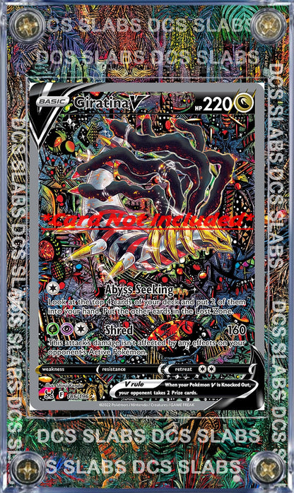 Pokemon Giratina V 186/196 Alt Art Lost Origin Display Case Slab