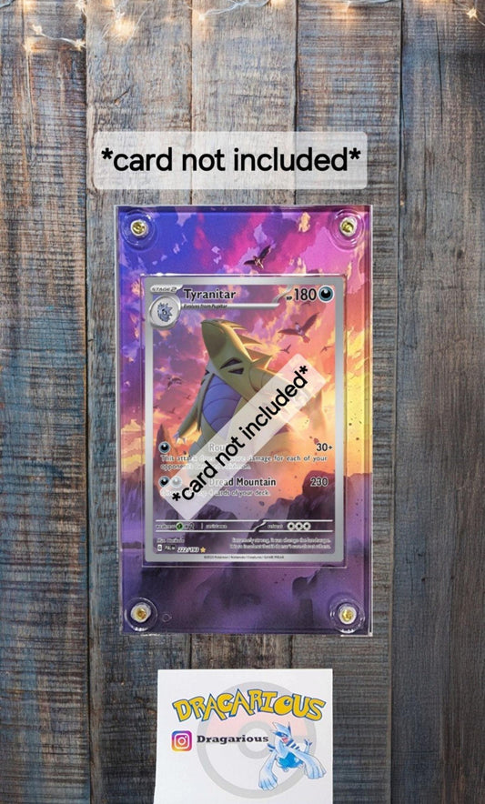 Pokemon Tyranitar IR 222/193 SV02 Paldea Evolved Custom Case