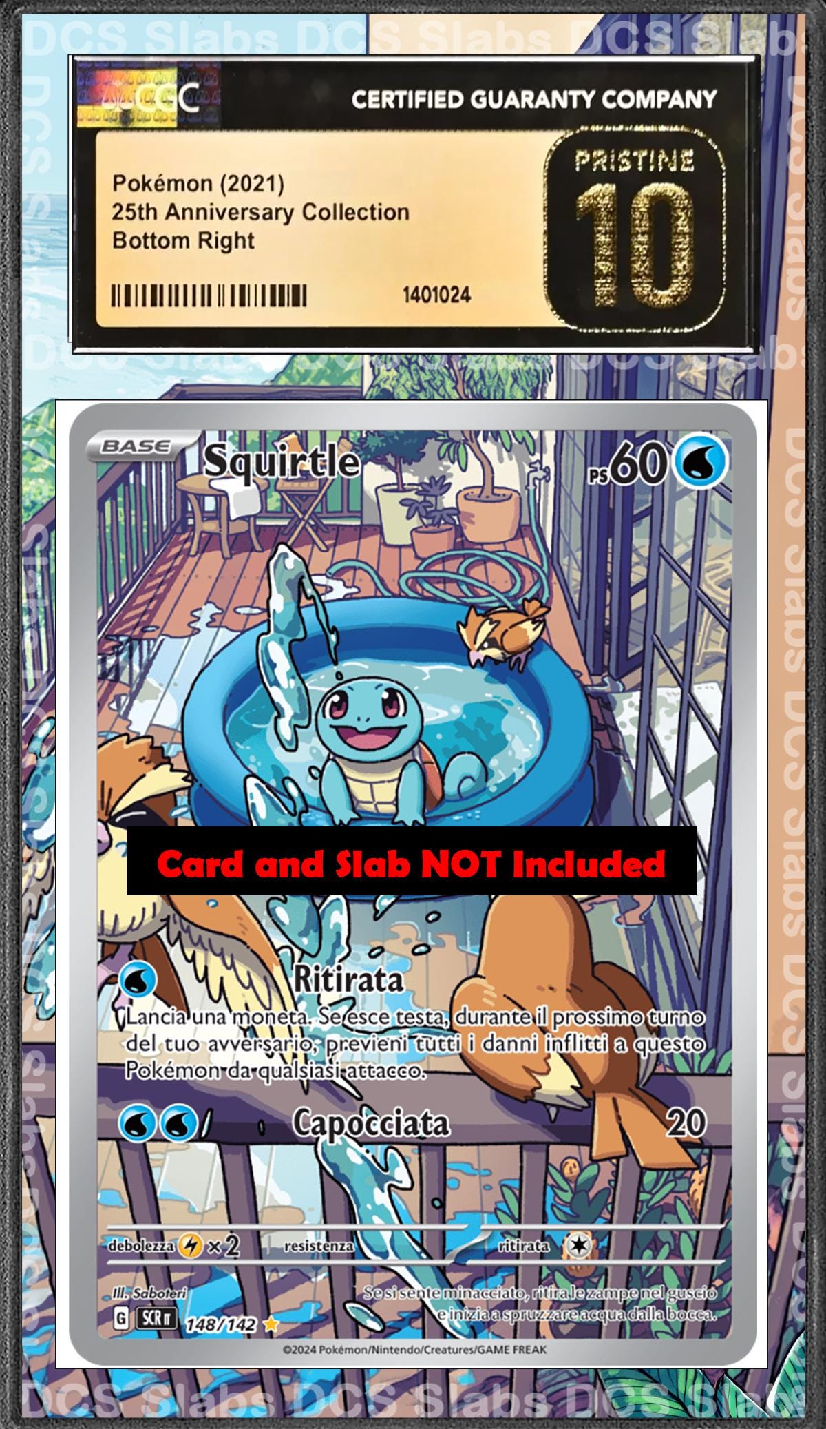 Squirtle 148/142 PSA bgs CGC tag Extended Artwork Pokemon Stellar Crown