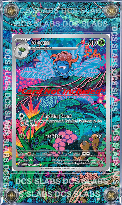 Pokemon Gloom IR 198-197 Illustration Rare Obsidian Flames Card Custom Display Case