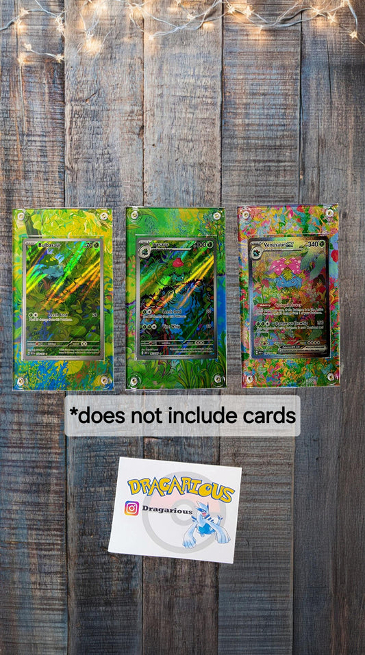Pokemon Bulbasaur, Ivysaur, Venusaur 151 Custom Display Cases