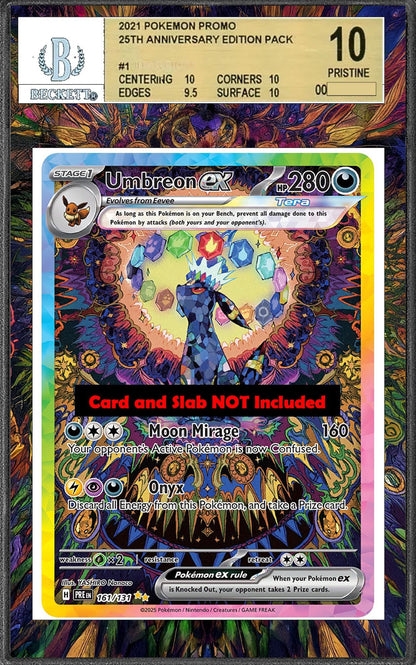 Umbreon Ex SIR 161/131 PSA Bgs Cgc Tag Extended Artwork Pokemon TCG Prismatic Evolutions