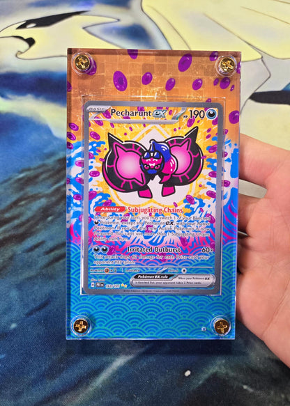Pokemon Pecharunt EX SIR 163/131 Prismatic Evolutions Custom Case