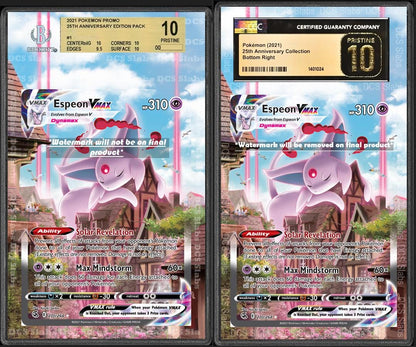 Espeon VMAX Alt Art 270/264 CGC BGS Display Extend Art for Graded Pokemon Slab