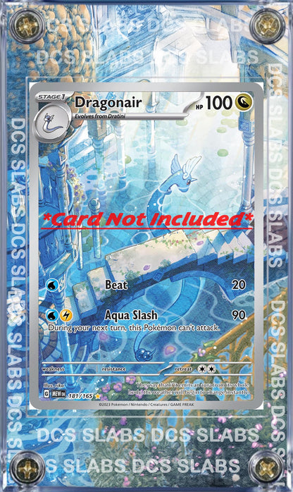 Pokemon 151 Dragonair IR 181/165 Custom Display Case from Pokemon 151