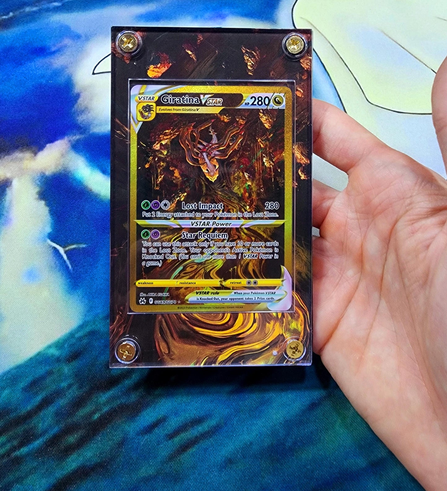 Pokemon Giratina VSTAR GG69 Crown Zenith Promo Alt Art Display Case Slab