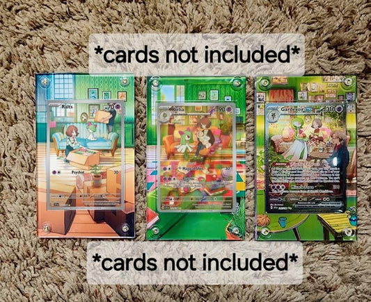 X3 Pokemon Gardevoir Ex 233/091, Ralts 211, Kirlia 212 Custom Extended Artwork Cases Scarlett Violet Base