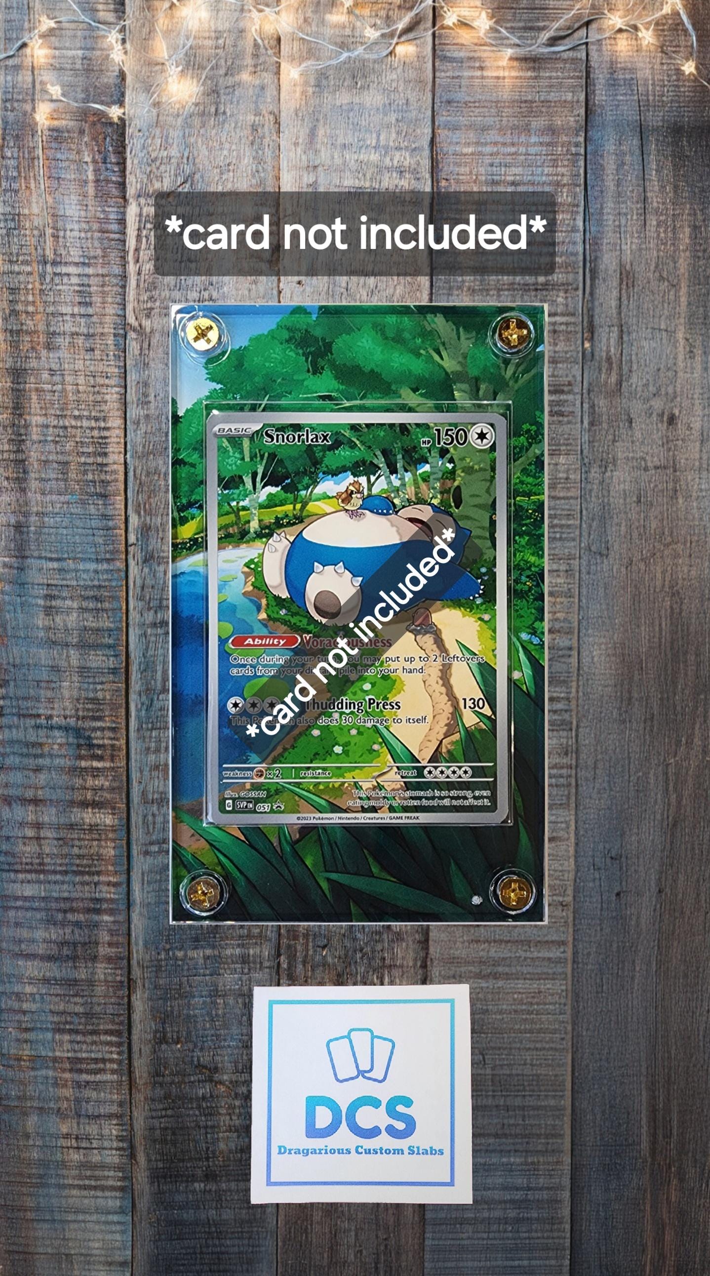 Pokemon Snorlax SVP051 Promo Pokemon 151 Custom Case Slab