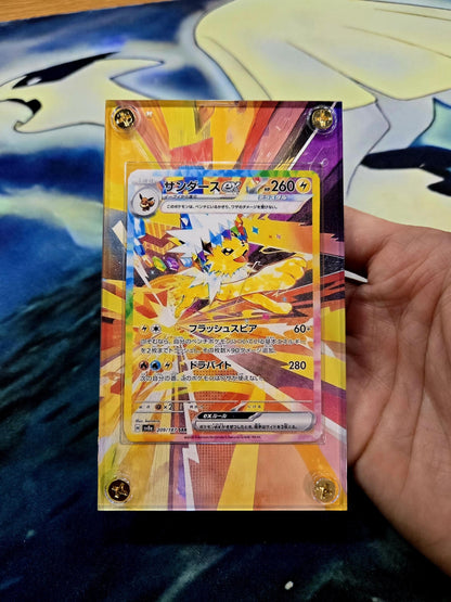 x3 Pokemon Card Jolteon, Vaporeon, Flareon EX SAR 209 202 205/187 sv8a Terastal Festival Pristmatic Evolutions Custom Cases