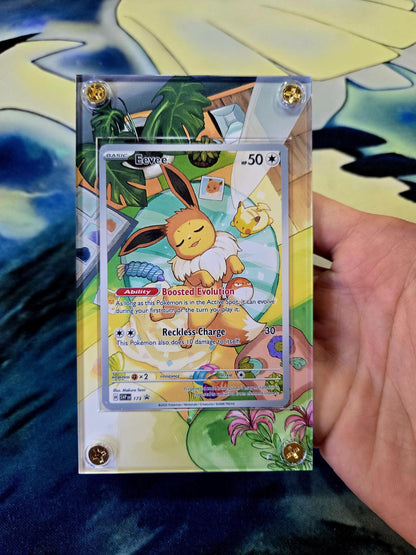 Pokemon Eevee Promo 173 Prismatic Evolutions ETB Custom Case