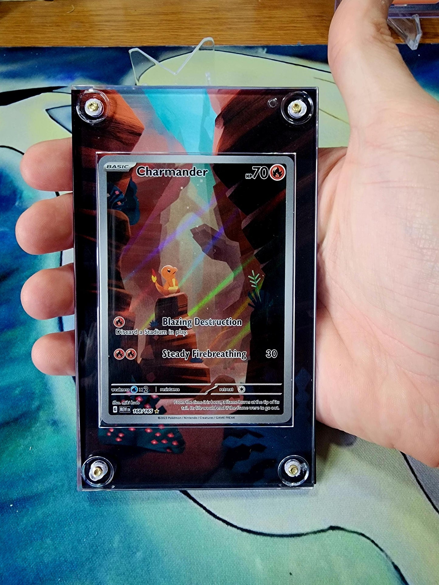 Pokemon Charmander, Charmeon, Charizard 151 Custom Display Cases