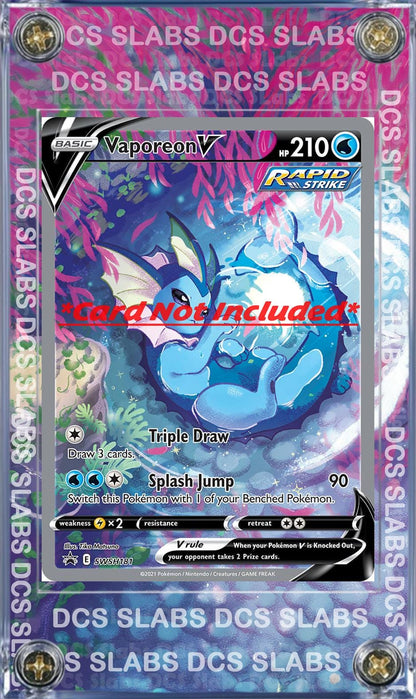 Pokemon Vaporeon V Alt Art SWSH181 Promo Display Case Slab