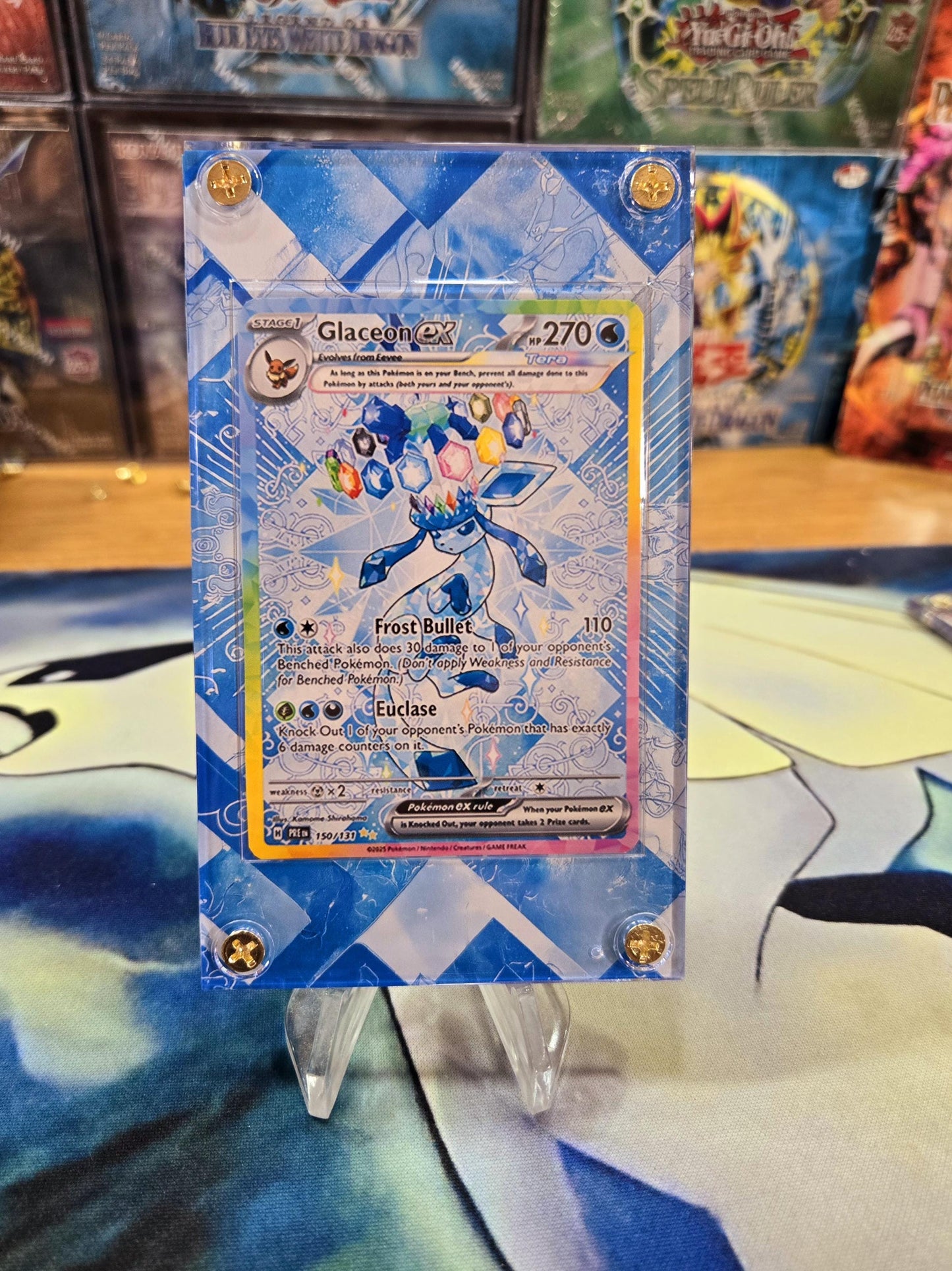 Pokemon Glaceon EX SIR 150/131 Prismatic Evolutions Custom Case