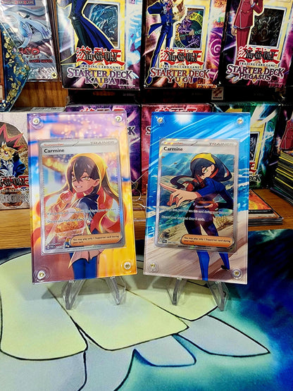 Pokemon Carmine 217 & 204 SIR Twilight Masquerade Custom Cases Bundle