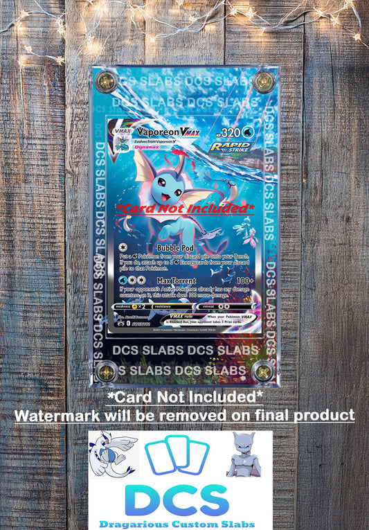 Pokemon Vaporeon VMAX Alt Art SWSH182 Promo Display Case Slab