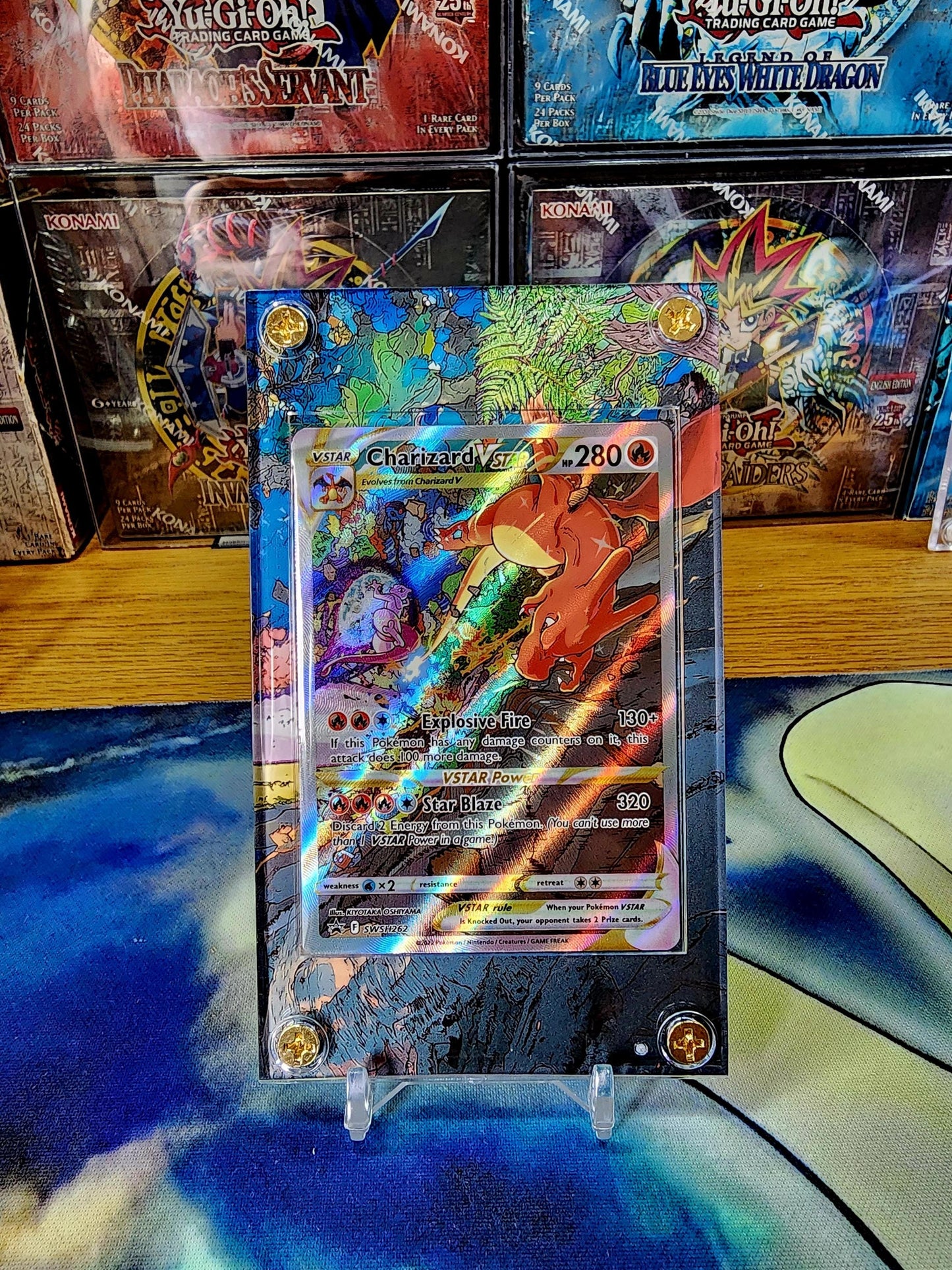 X3 Pokemon Charizard V Vstar Vmax SWSH260 261 262 Promo Custom Display Cases